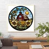 Diamond Painting -DIY Round Drill Sunflower House