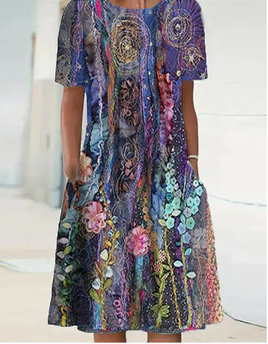 Floral Pocket Print Dress