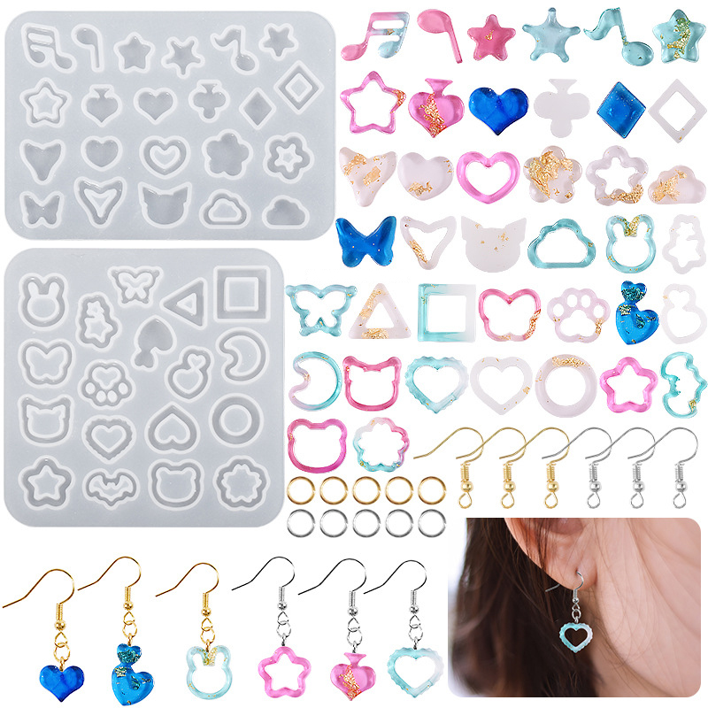  Earring Resin Molds, 24Pcs Tiny Silicone Earring Molds and  100Pcs Ear Stud Jewelry Epoxy Resin Casting for Resin Jewelry Making Epoxy  Resin & UV Resin DIY Crafts : Arts, Crafts 