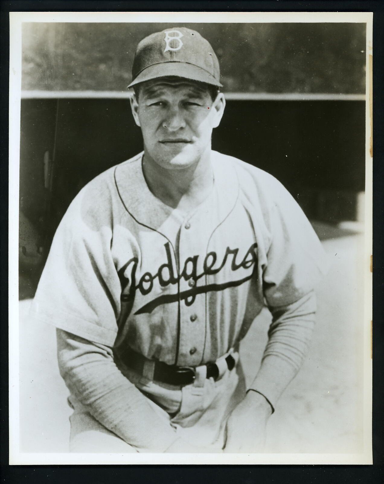 Don Lund circa 1948 Press Wire Photo Poster painting Brooklyn Dodgers