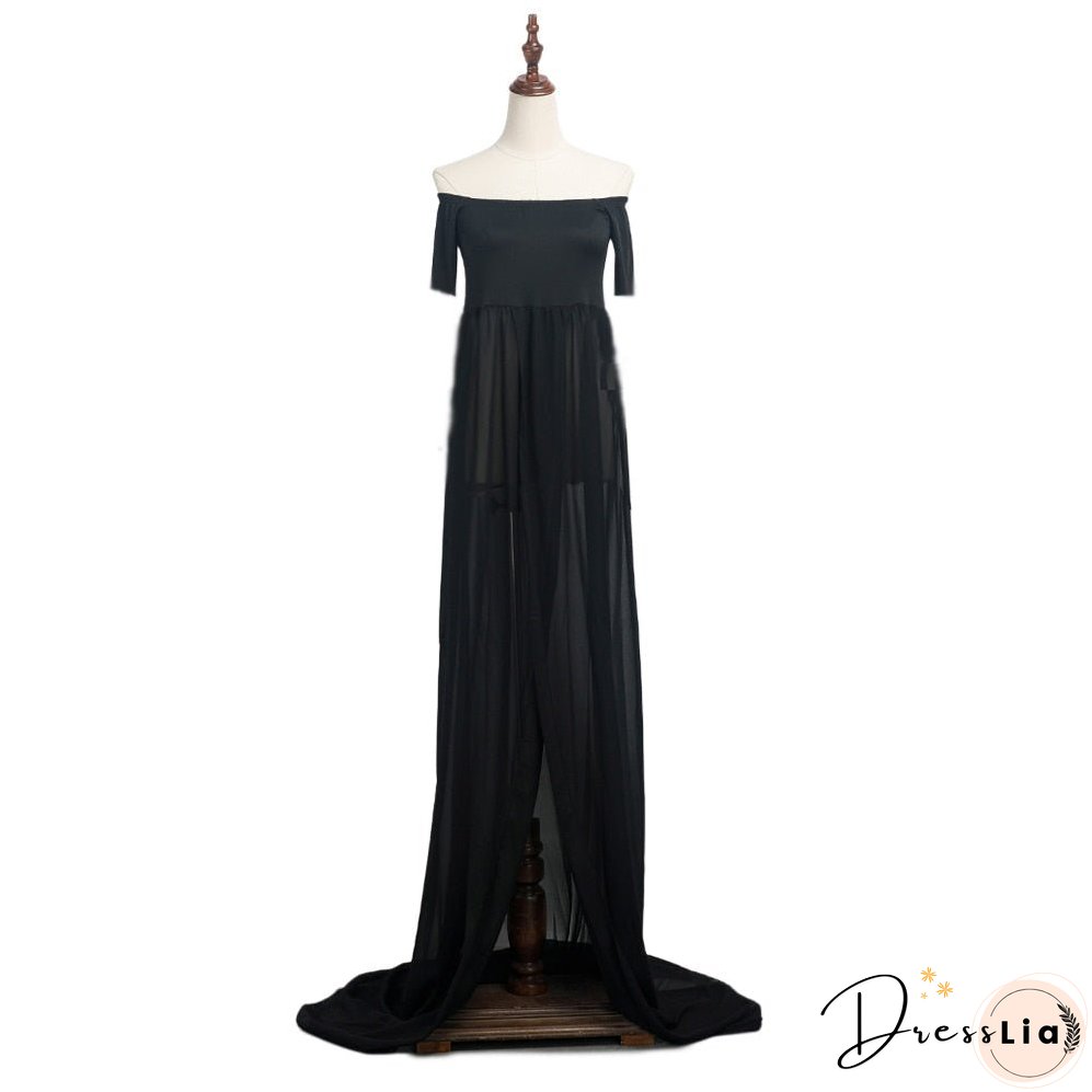 Maternity Dresses For Photo Shoot Chiffon Pregnancy Dress Photography Props Maxi Gown Dresses For Pregnant Women Clothes