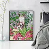 Pony And Cat-14CT Stamped Cross Stitch 36*44cm/14.17*17.32in tapestrymarket