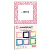 30PCS Colorful Reusable Diamond Painting Section Frame Release Film with Clear Window, Non-Stick Dust-Proof  Release Paper, Easy Peel Diamond Art Canvas Covers, DIY Diamond Painting Accessories for Adults