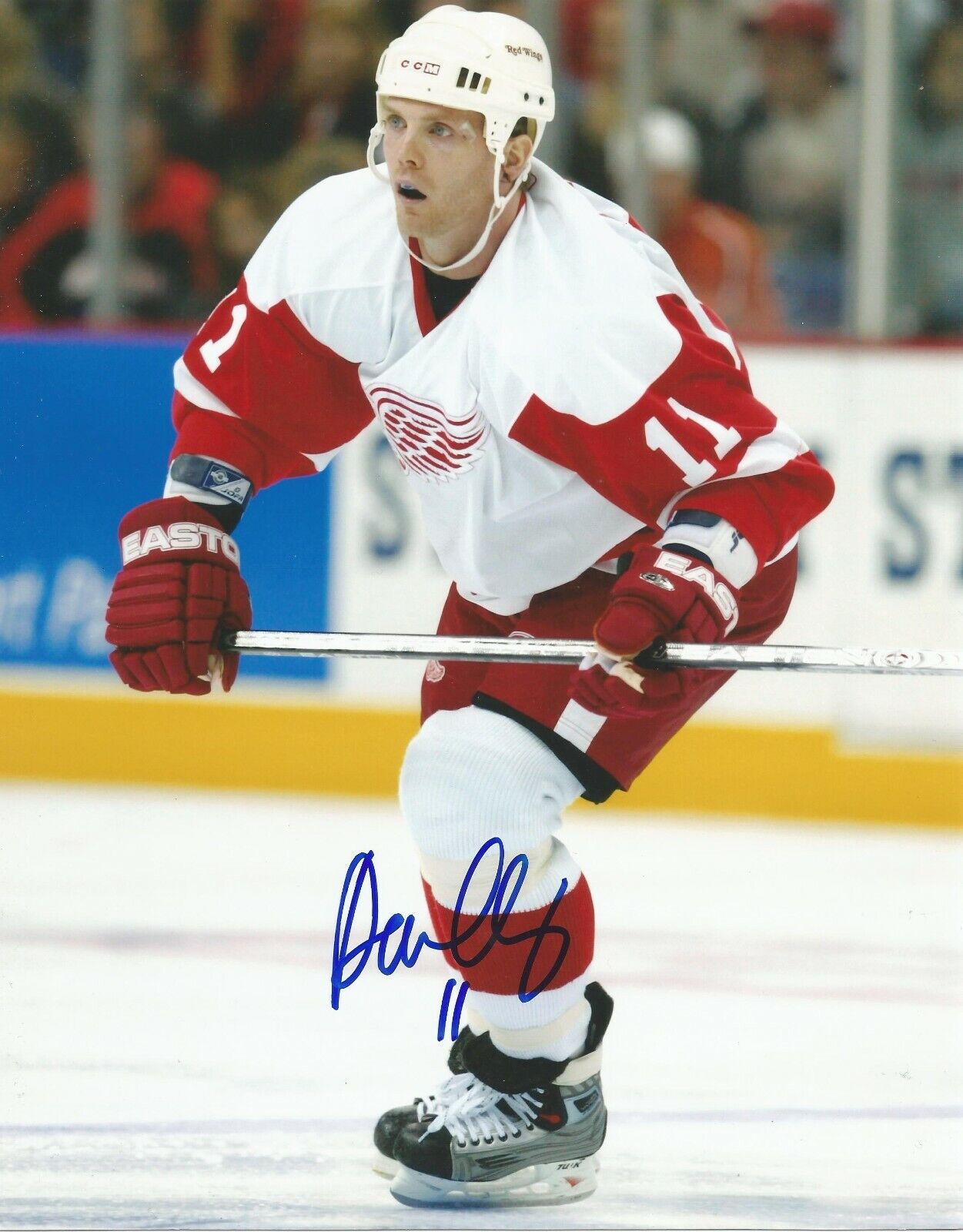 DANIEL DAN CLEARY SIGNED DETROIT RED WINGS 8x10 Photo Poster painting with w/COA