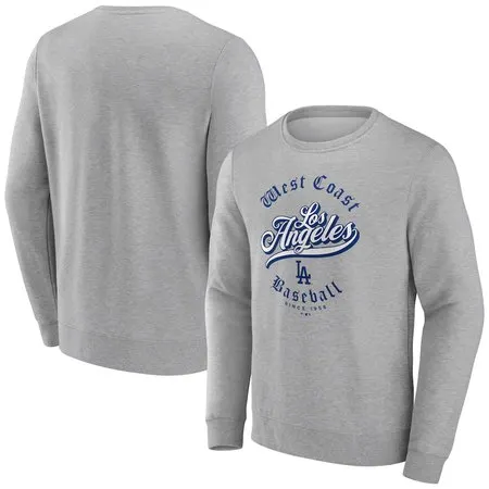 Men's Los Angeles Dodgers 2024 World Series Champions Gray Hoodie 06D1
