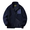 Men's Plush Zip Lapel Jacket