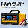 12V/24V Car Battery Charger with Cable Clamps & LCD Display Automatic Chargers and Maintainer for Car Motorcycle Lawn Mower