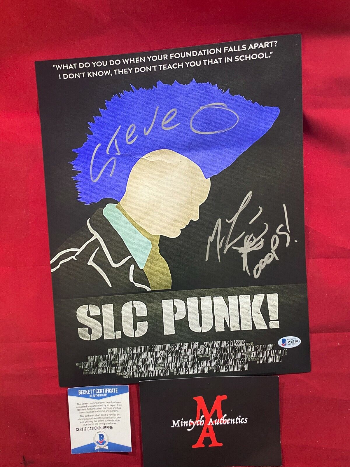 MATTHEW LILLARD AUTOGRAPHED SIGNED 11x14 Photo Poster painting! SLC PUNK! BECKETT COA! HORROR!