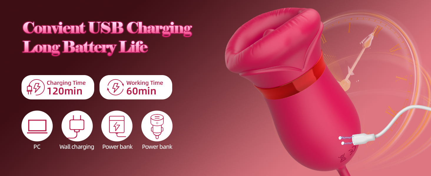 mouth vibrator, the rose sexual toy, licking vibrator