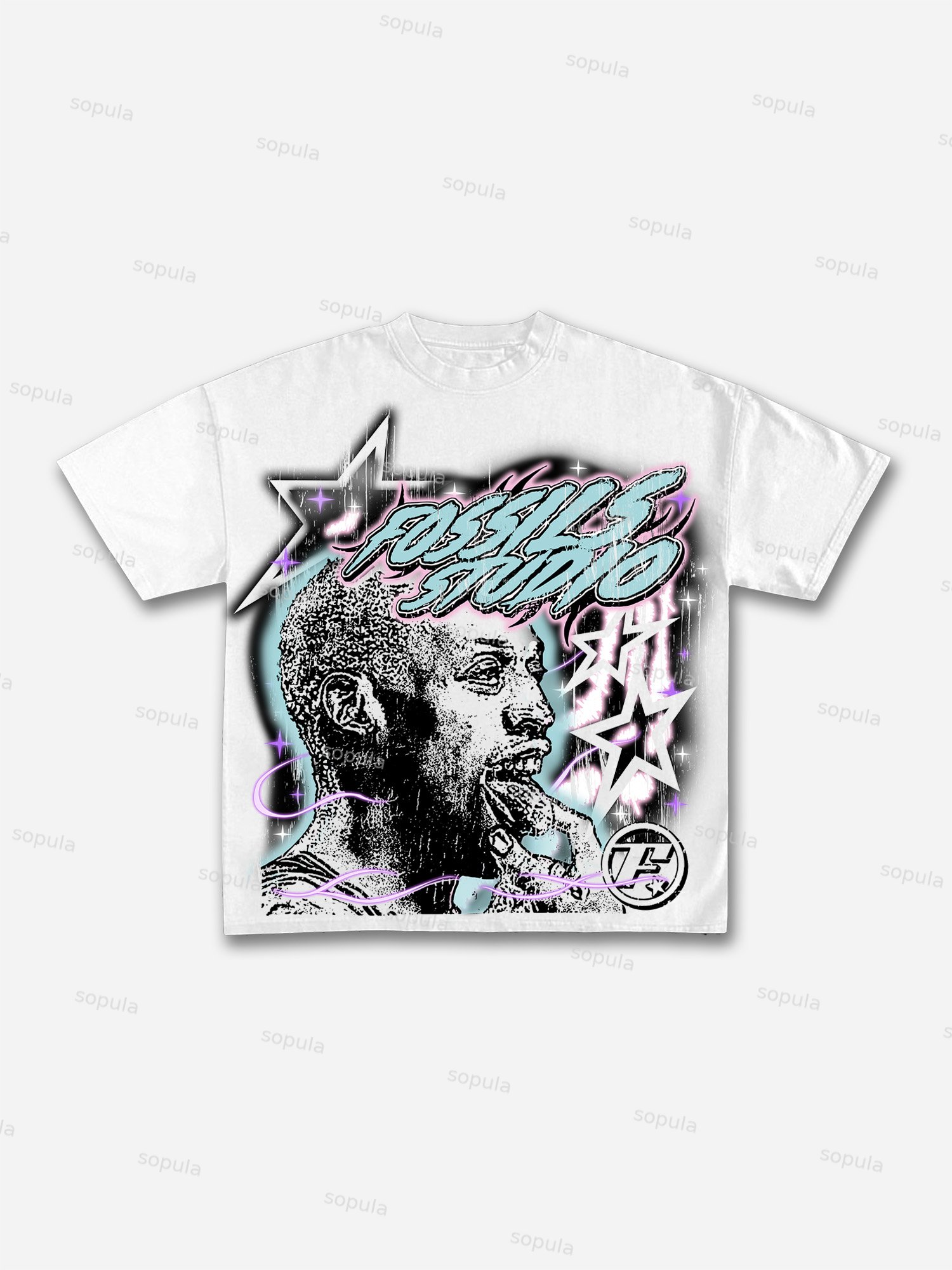 Vintage Basketball Legend Graphic Cotton White T-Shirt - SOPULA