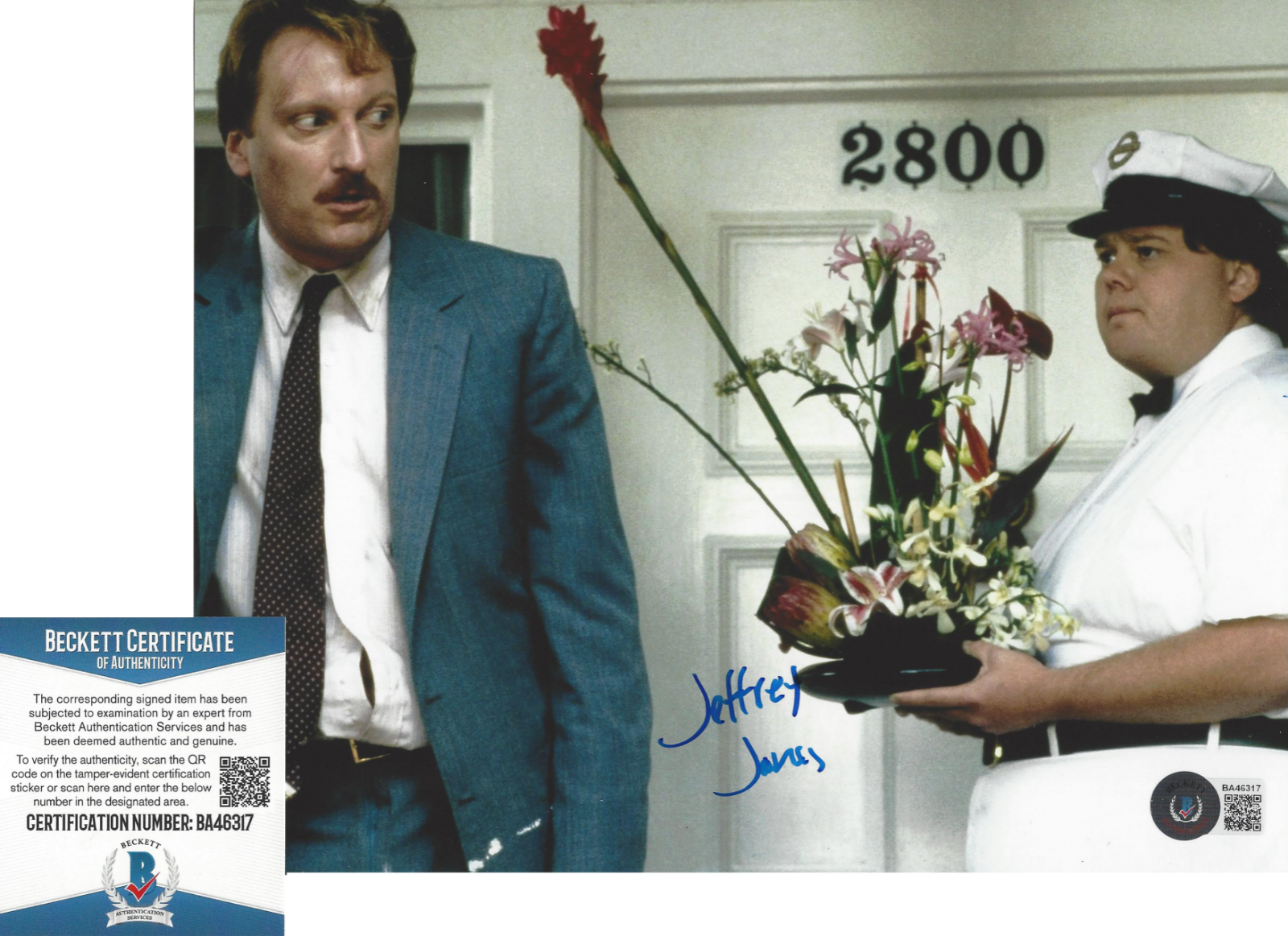 JEFFREY JONES SIGNED 'FERRIS BUELLER'S DAY OFF' ED ROONEY 8x10 Photo Poster painting BECKETT BAS