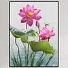Diamond Painting -DIY Round Drill Dragonfly Lotus