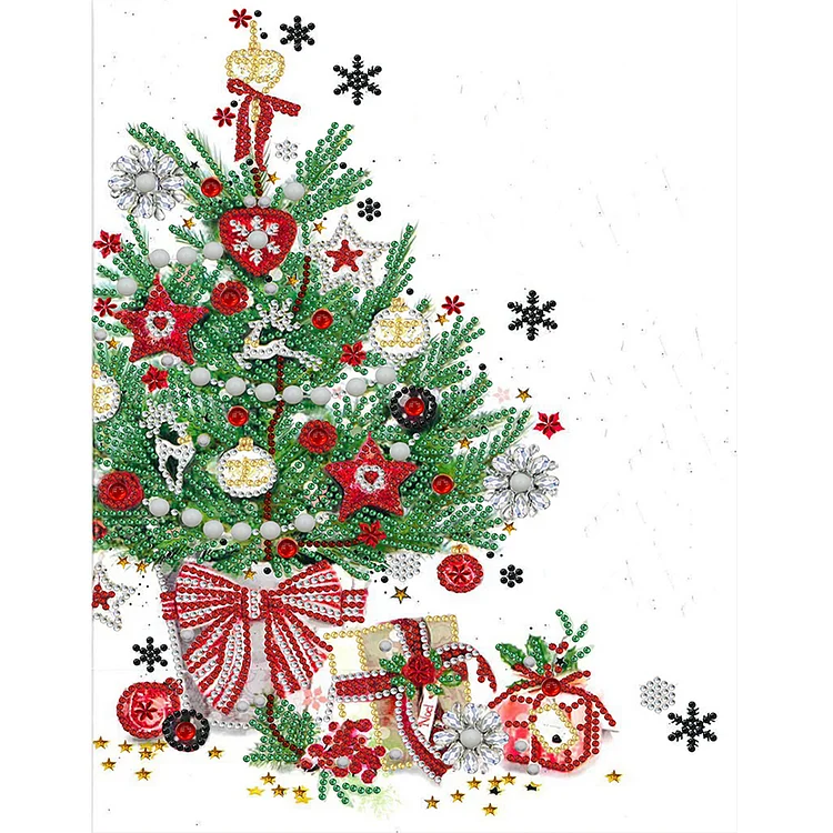 Partial Drills Special-shaped Drill Diamond Painting - Christmas Atmosphere - 30*40cm