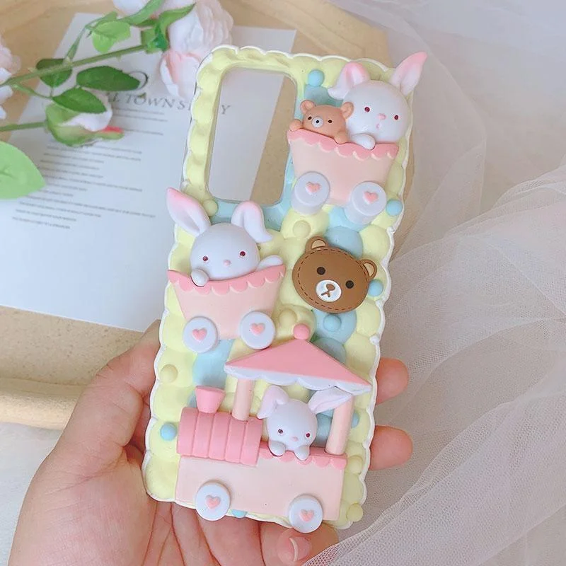Baby Bear Rabbit Cart iPhone Case PH001