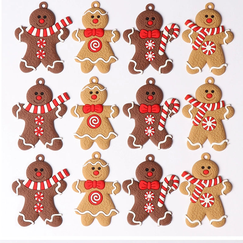 2022 New Christmas Tree Diy Pendant Gingerbread Man Twelve Source Manufacturers Christmas Scene Layout Pendant