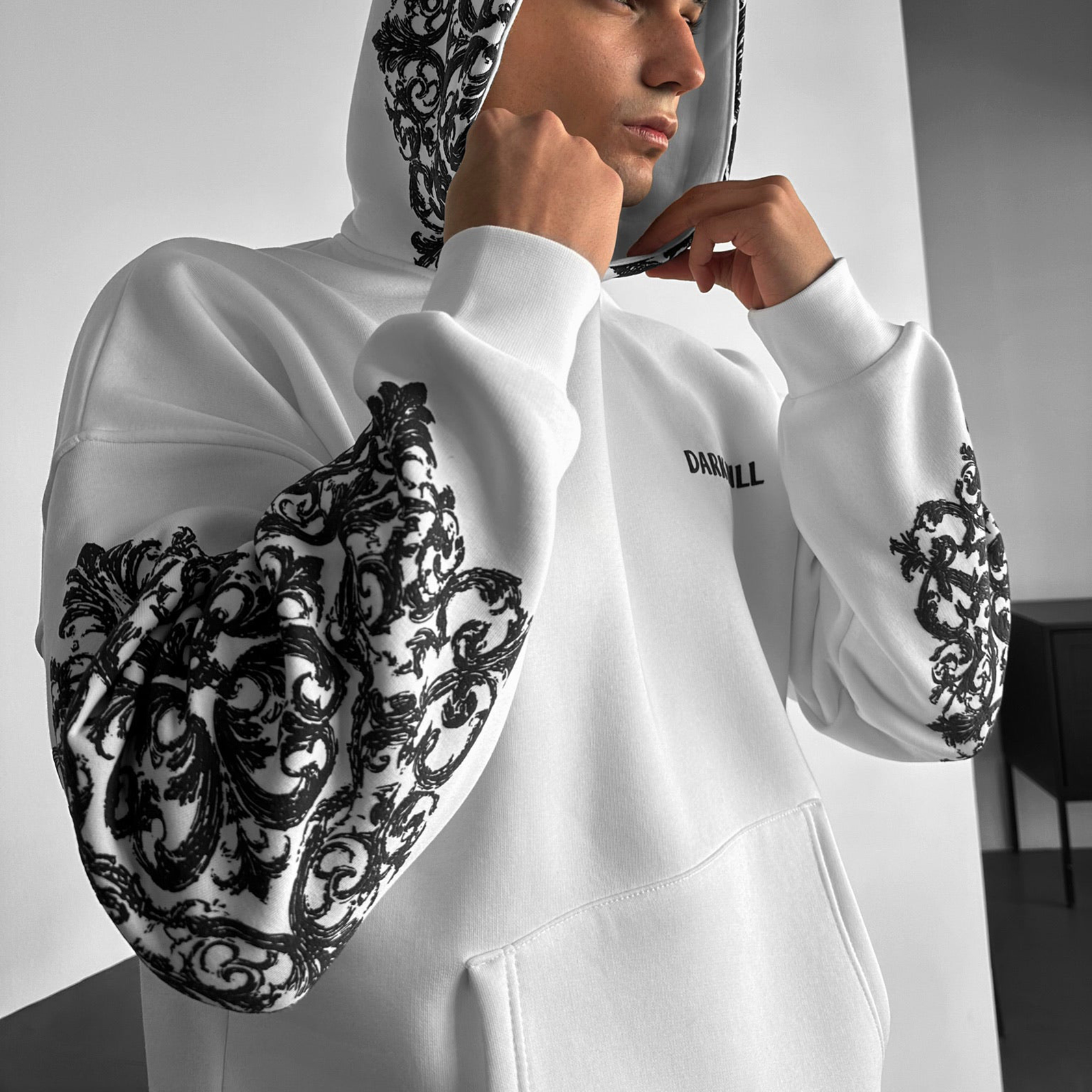 Oversize Carpet Pattern Hoodie