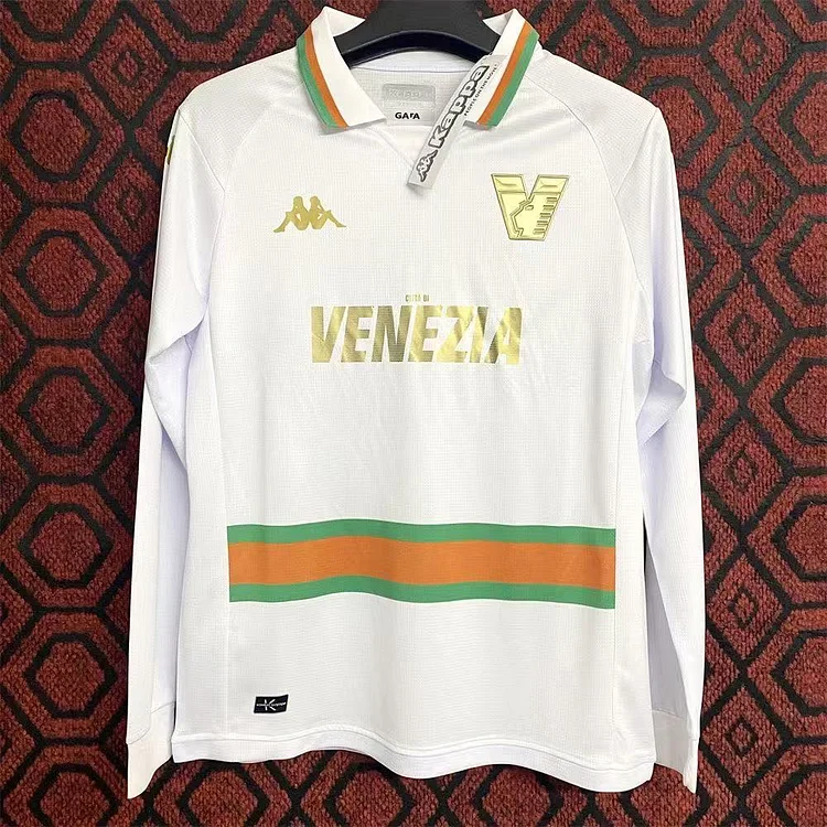 2023-2024 Venezi Away Long Sleeve Football Jersey　