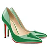 100mm Heels Red Bottoms Classic Party Daily Wedding Pumps Patent Stilettos Shoes