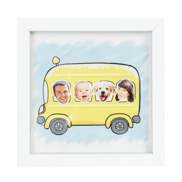 A la familia-Marco de 4 fotos personalizadas