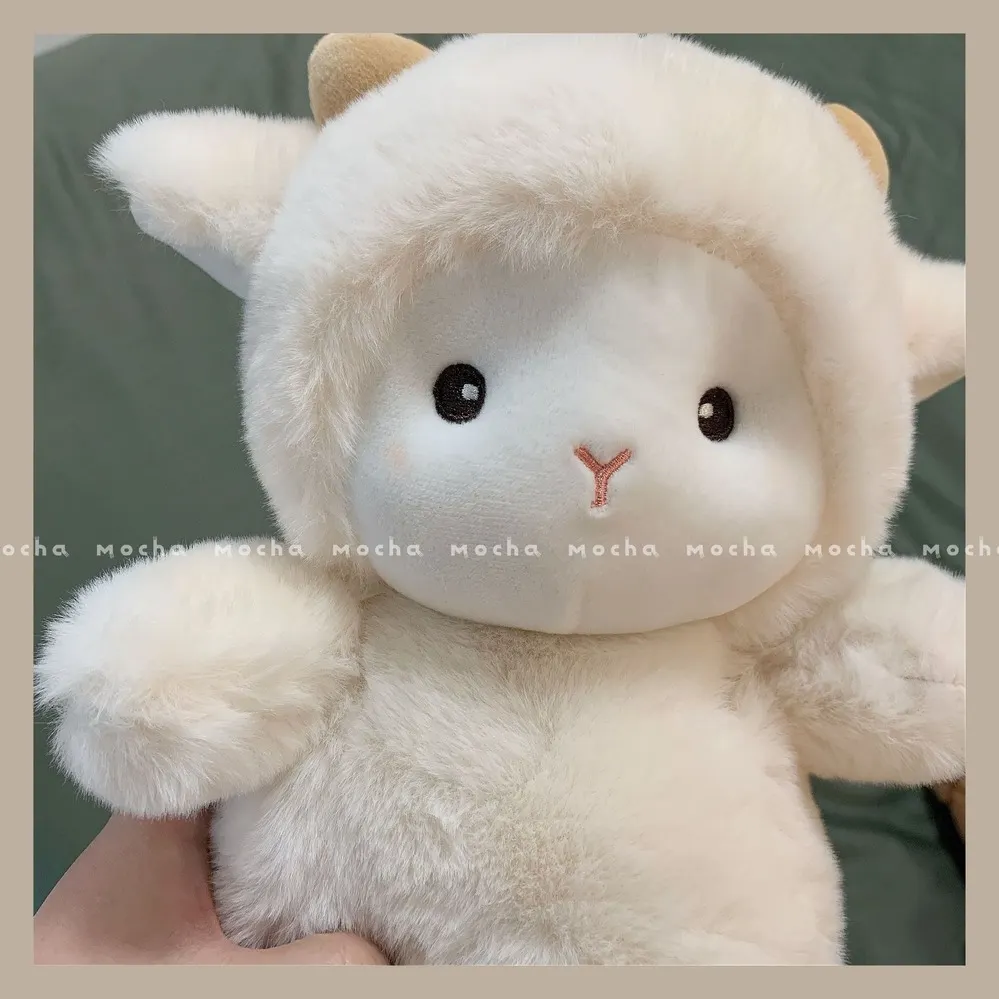 Cute little lamb toy Japanese alpaca plush cute alpaca animal doll sleep pillow