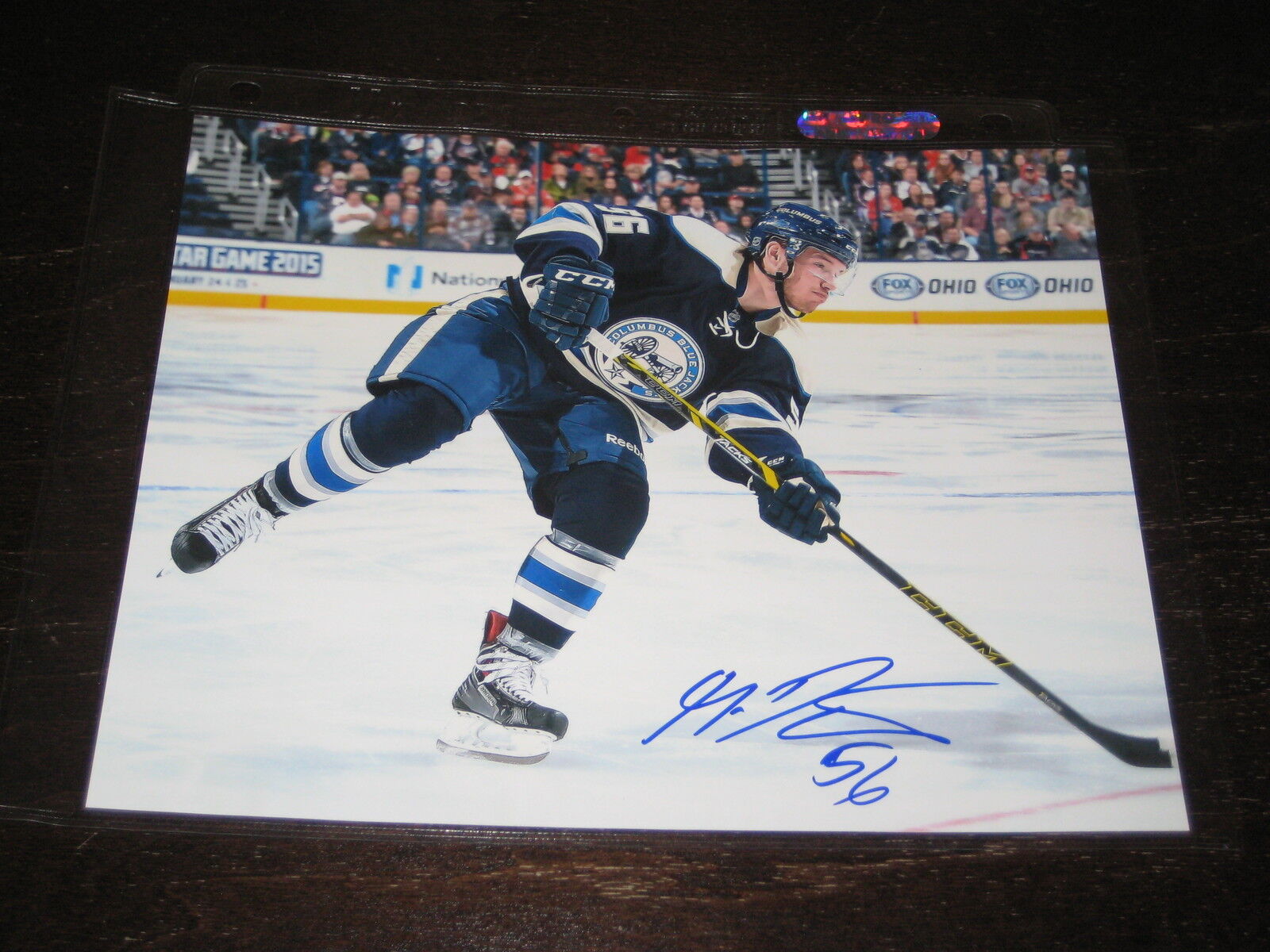 MARKO DANO autographed COLUMBUS BLUE JACKETS 8X10 Photo Poster painting #2 L@@K