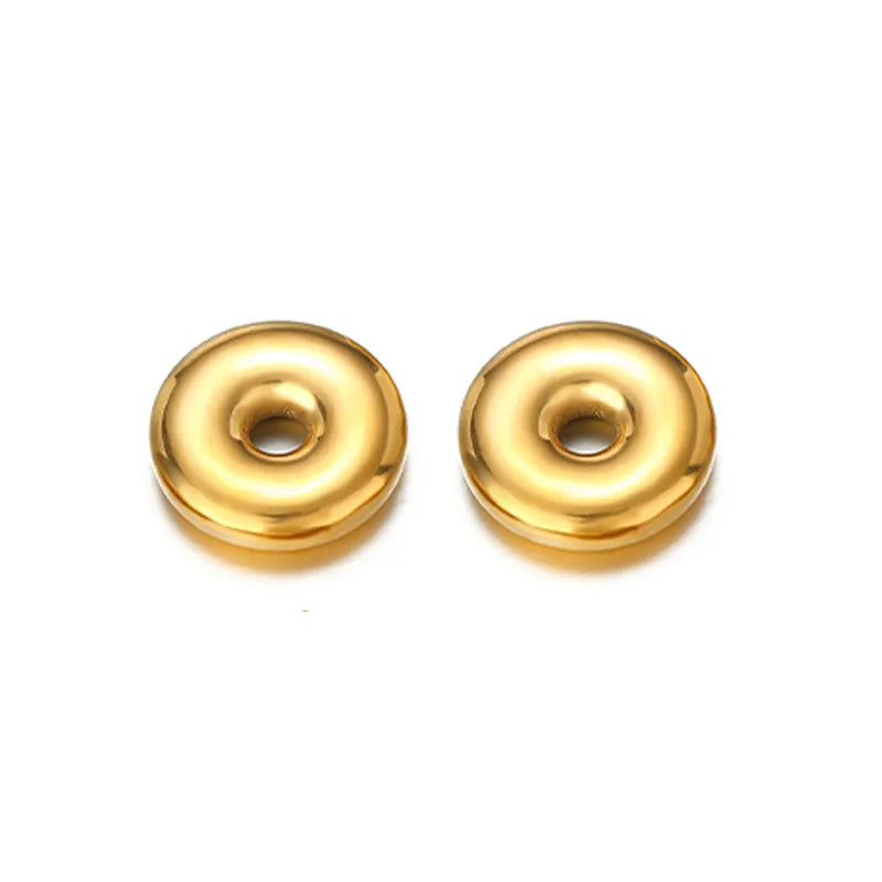 10 PCS/Package 16.5*16.5mm 18*17mm 19 * 18mm Hole 4~4.9mm 304 Stainless Steel Triangle Moon Flower Beads