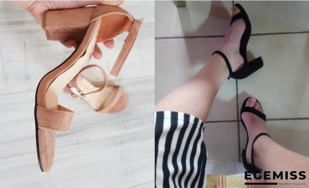 Chunky Heel Women Ankle Strap Gladiator Sandals | EGEMISS