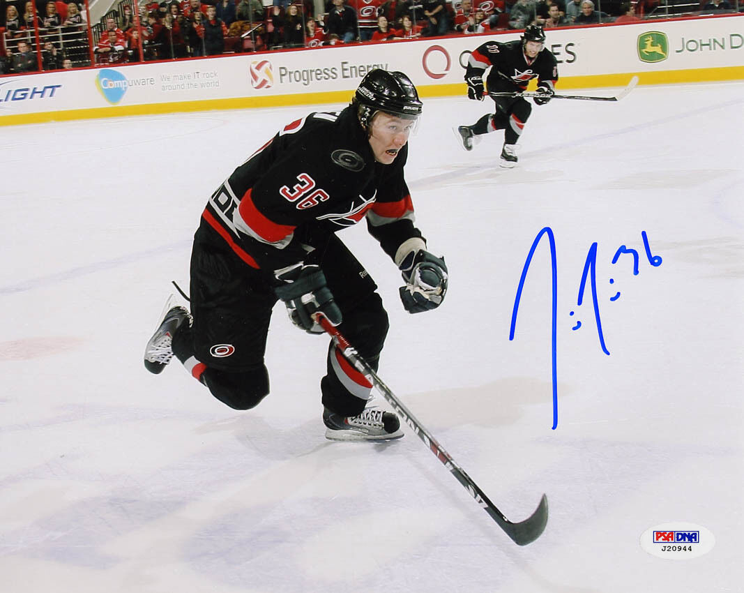 Jussi Jokinen SIGNED 8x10 Photo Poster painting Carolina Hurricanes PSA/DNA AUTOGRAPHED