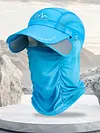 Sunscreen Fishing Sun Hat Quick Dry Sunblock Cap for Men Women Outdoor Sports