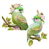 (US Local)Green Bird  Diamond Painting Door Corner Sign DIY Door Frame Decoration