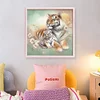 Tiger Mother And Cub-11CT Stamped Cross Stitch 40*40cm/15.75*15.75in
