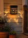 Solar Powered Outdoor Hummingbirds Wall Lamps Wall-Mounted Garden Lights