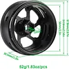2.2 beadlock Wheels 4PCS Carbon Fiber Wheel Rims for 1/10 RC Crawler Cheater Rigs Capra SCX10 Pro TF2 Element Enduro TRX4 Upgrades accessories (Carbon Fiber 2.2 beadlock Wheels D)