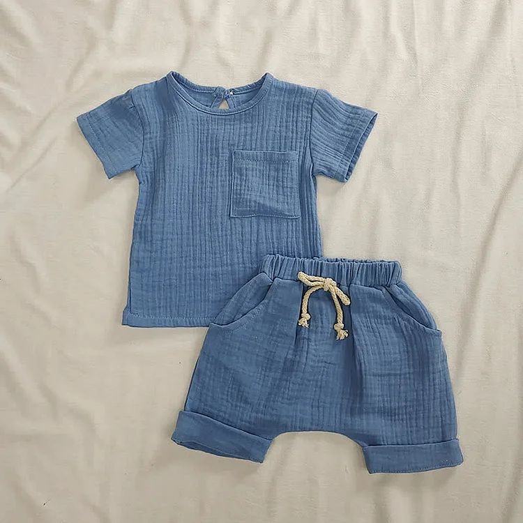 Baby Tee and Binding Shorts Set