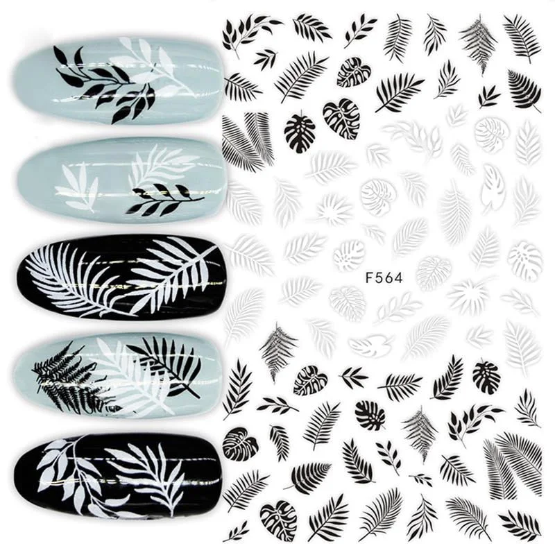 The New 3D Nail Sticker Cool English Letter Stickers For Nail Foil Love Heart Design Nails Accessories Fashion Manicures Sticker