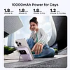 Q Pai Robot Magnetic Wireless Stand Power Bank Qi 7.5W Wireless Power Bank PD 20W USB C Battery Pack With Foldable Stand And TFT Display
