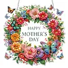 Mothers Day DIY Diamond Painting Acrylic Special Shape Pendant Hanging Kit