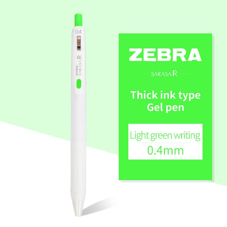 JOURNALSAY 1 Pcs ZEBRA SARASA 0.4/0.5mm Retractable Press Gel Pen