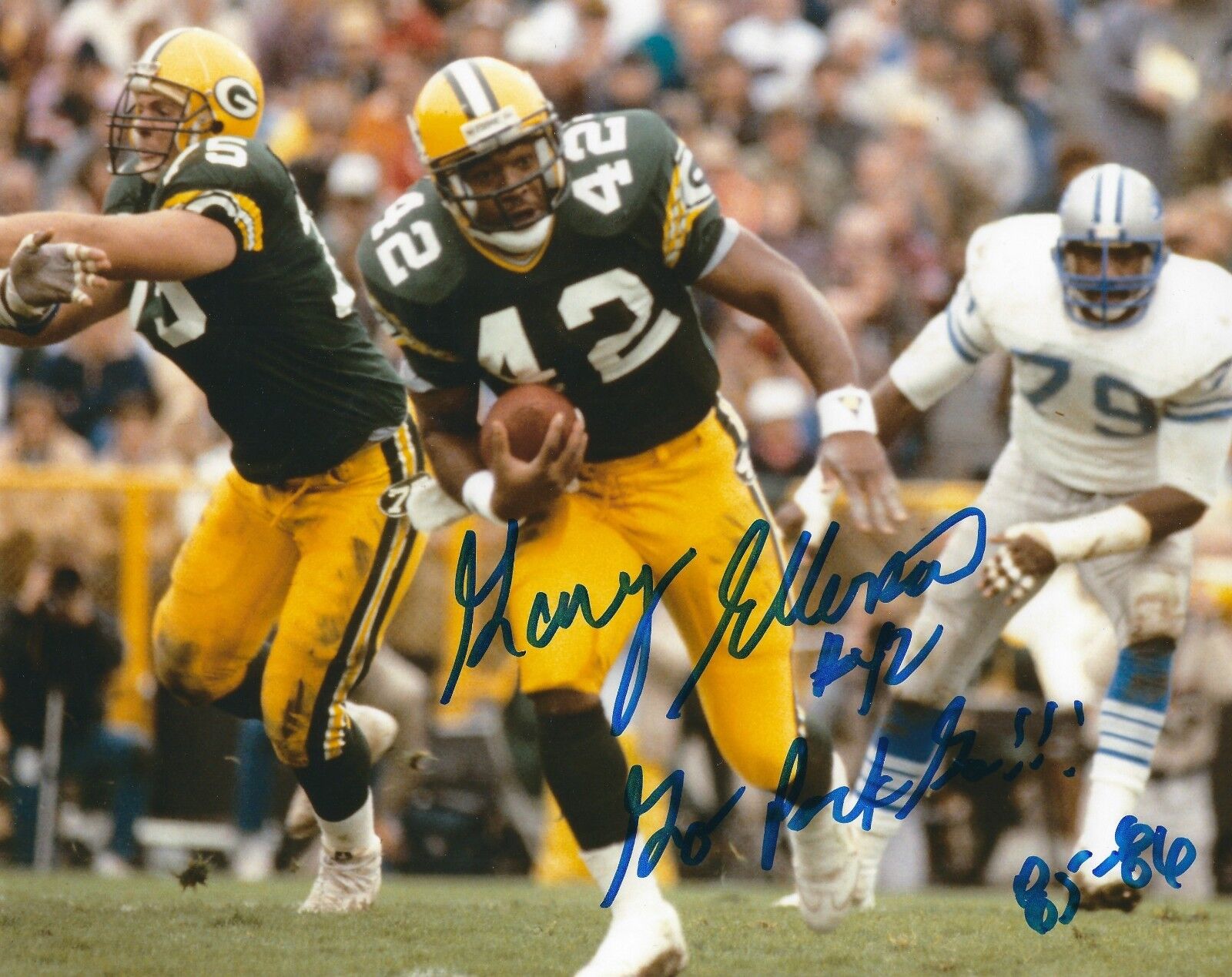 Signed 8x10 GARY ELLERSON Green Bay Packers Autographed Photo Poster painting - w/COA