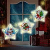 DIY diamond Christmas five-pointed star chandelier holiday decoration | Christmas snowman