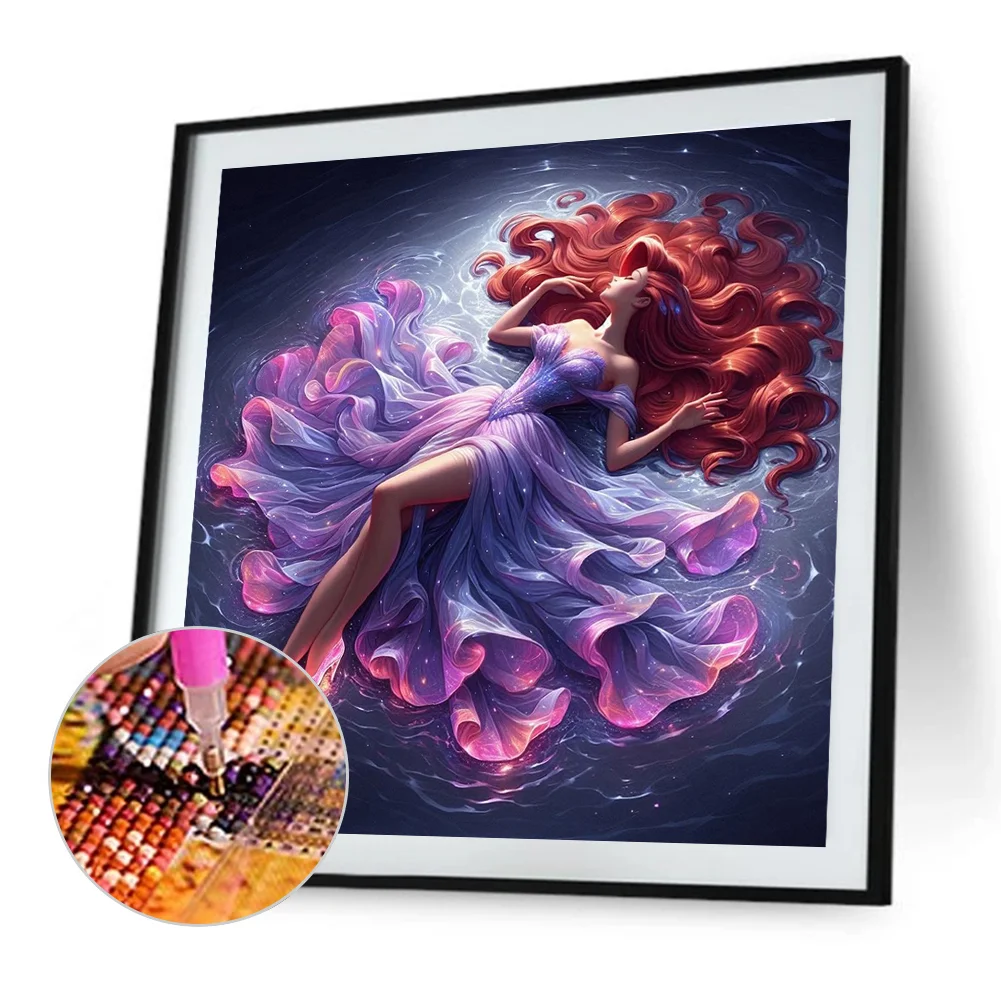 Diamond Painting - Full Round Drill - Mermaid(Canvas|40*40cm)
