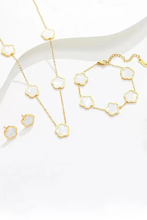 Exquisite Flower-shaped Versatile Metal Chain Jewelry