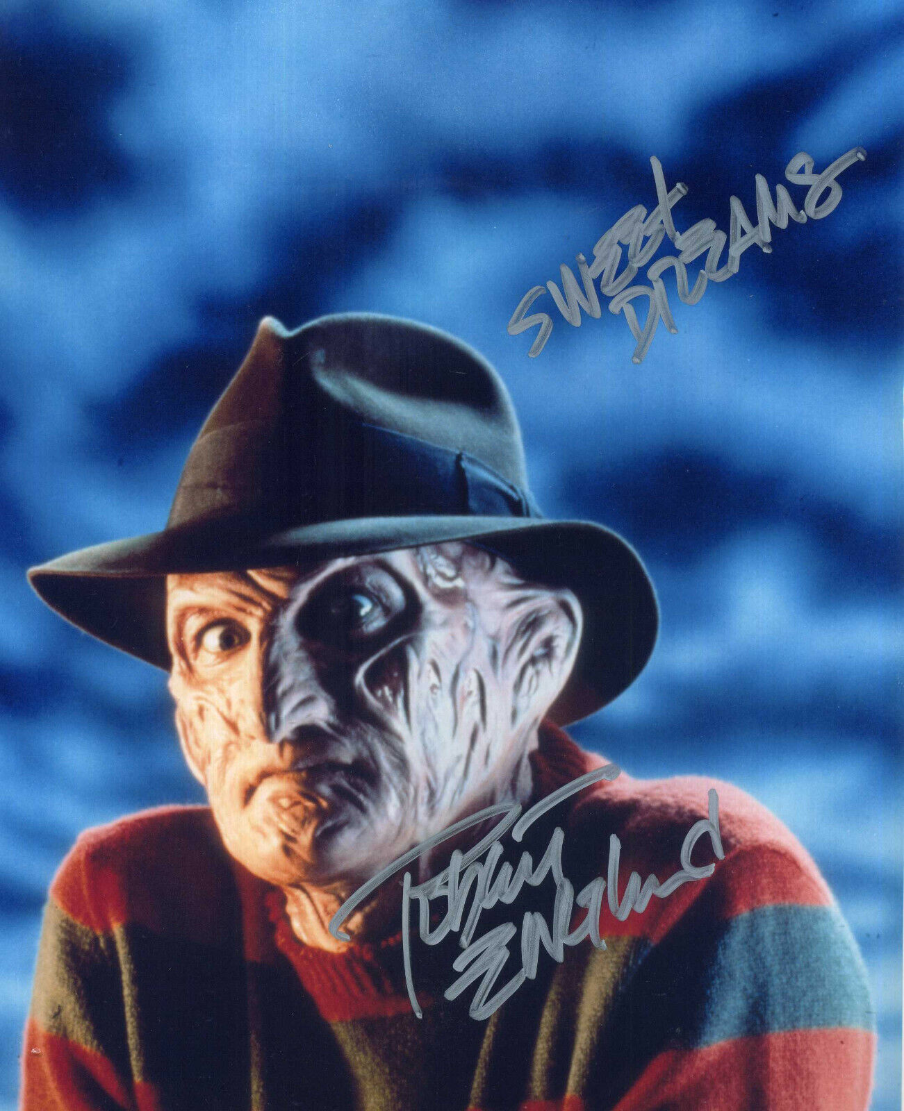 ROBERT ENGLUND Signed 'Freddy Krueger' Photo Poster paintinggraph - Film Star Actor - preprint