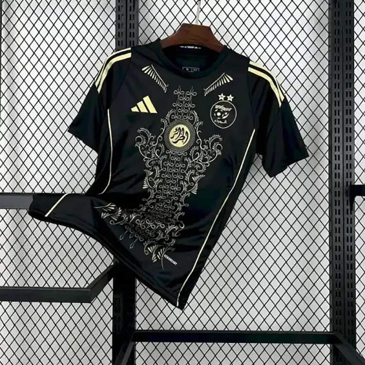 2024 Algeria Black and Gold Special Edition Jersey