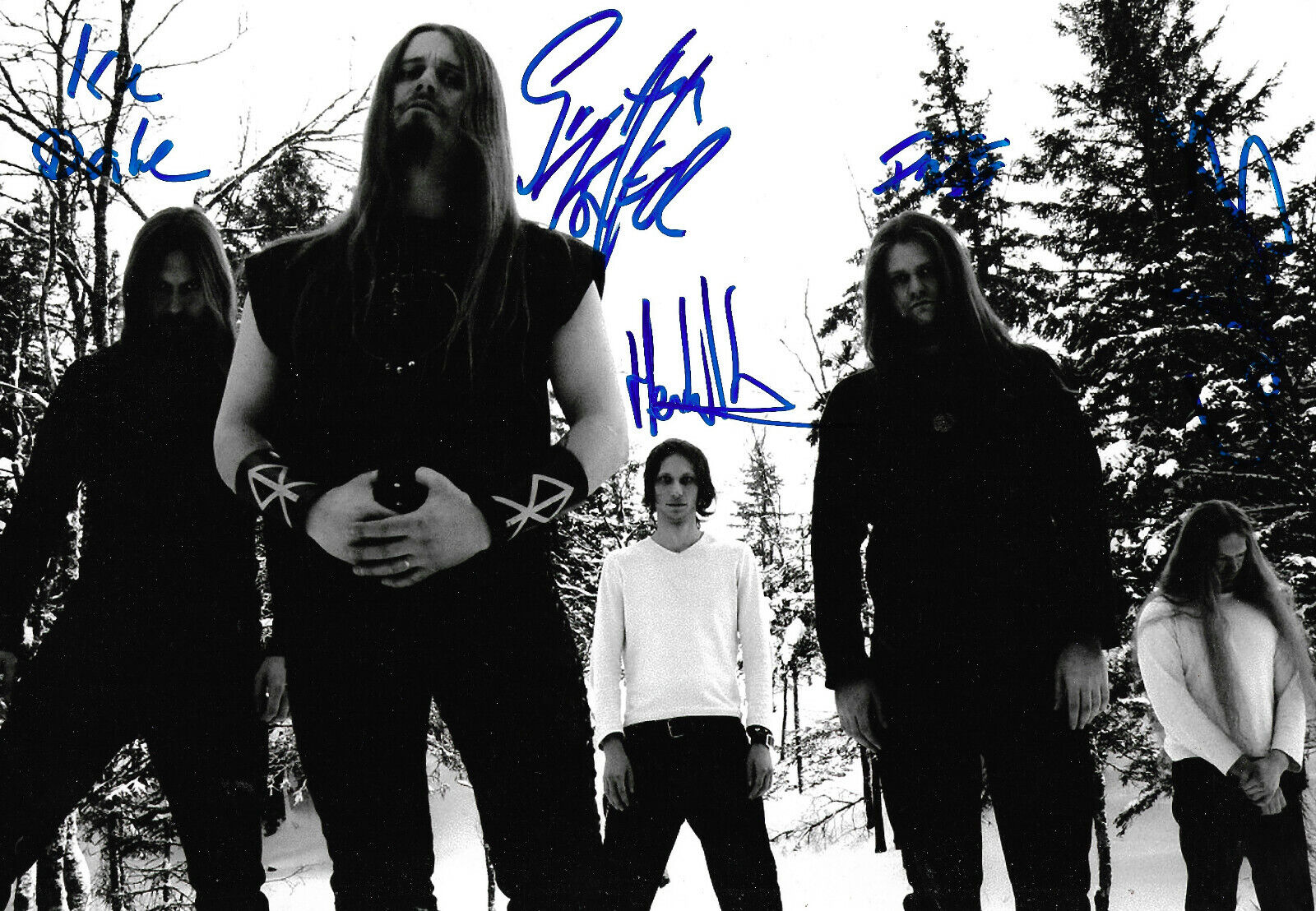 Enslaved Band full signed 8x12 inch Photo Poster painting autographs