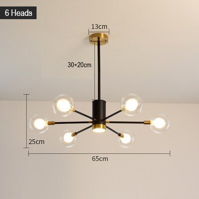 Modern led Chandeliers Lighting Home Atmosphere Magic Bean Bedroom Lamp Molecular Lamp Ceiling Chandelier Lights