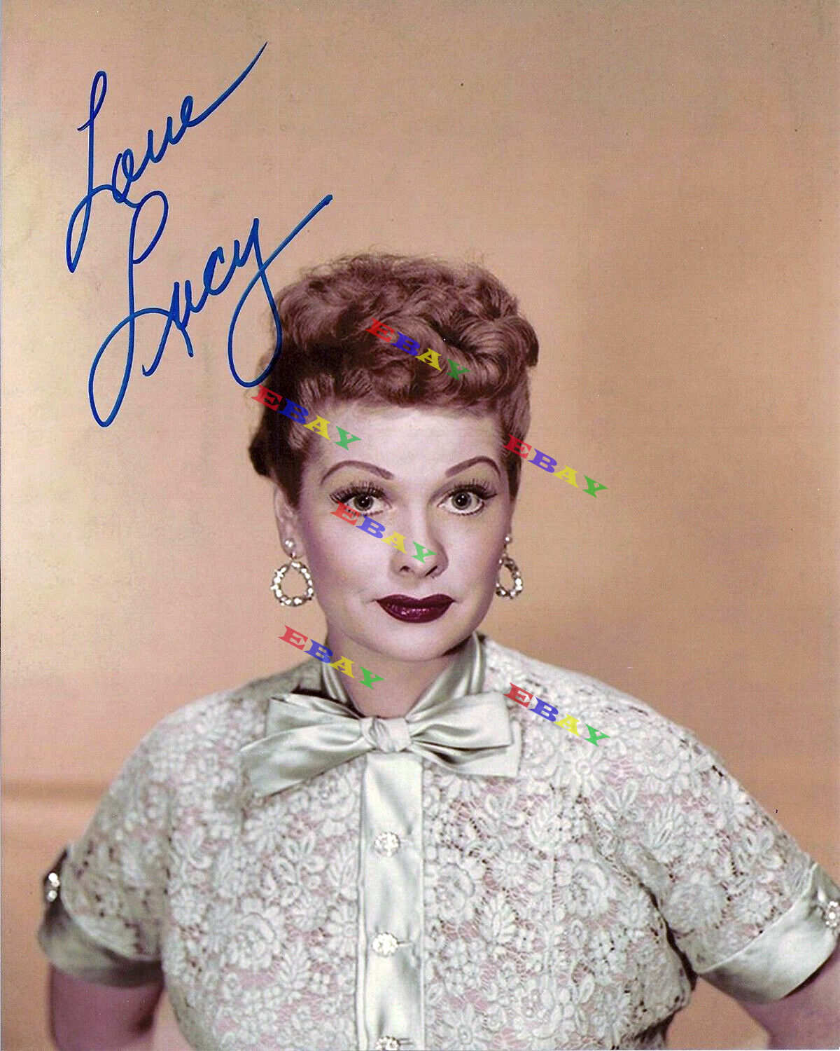 Lucile Ball I Love Lucy Autographed Signed Photo Poster painting REPRINT