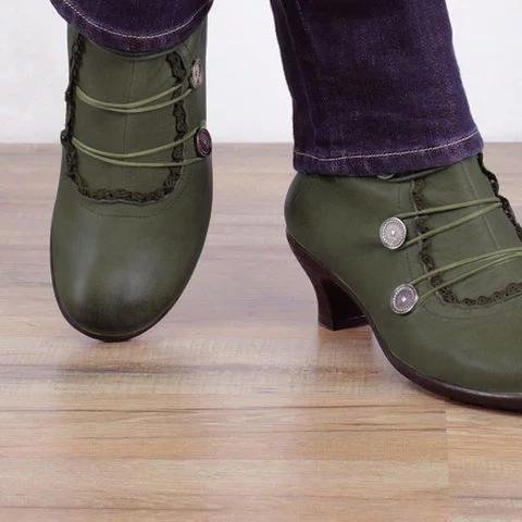 Women Comfy Heel Shoes -boots