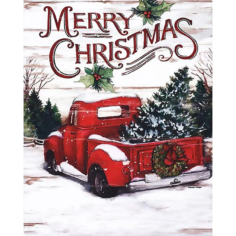 Christmas Car - Painting By Numbers