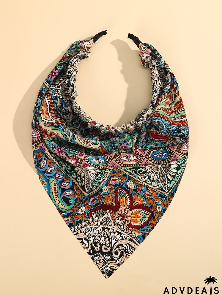 Flower Print Headband